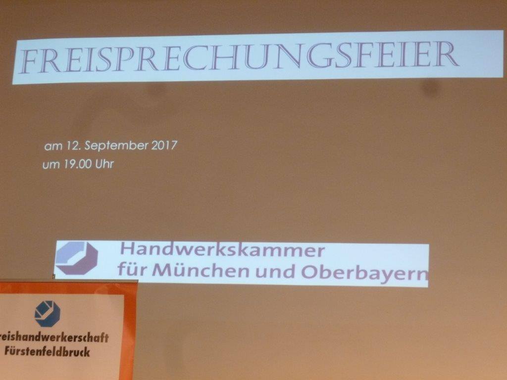 Freisprechungsfeier der Kreishandwerkerschaft Fürstenfeldbruck