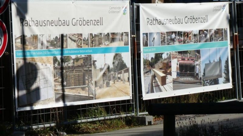 Der Rathausneubau geht zügig voran