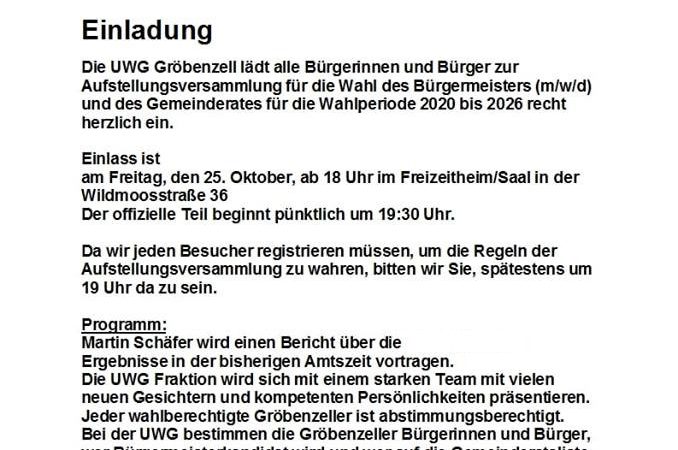 Martin Schäfer bewirbt sich bei den Gröbenzeller/innen erneut für das Amt des Ersten Bürgermeisters.