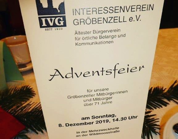 Seniorenweihnachtsfeier vom IVG