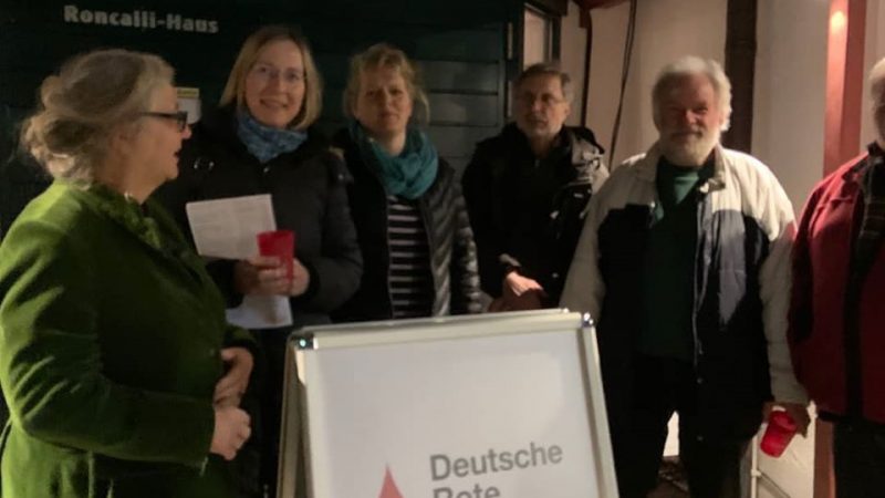 Die 7 wackeren UWG`ler beim Blutspenden