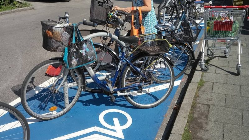 Fahrradparkplatz in der Kirchenstraße