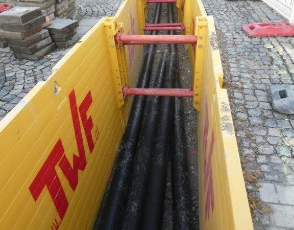 Fernwärmnetz in der Rathausstraße wird saniert