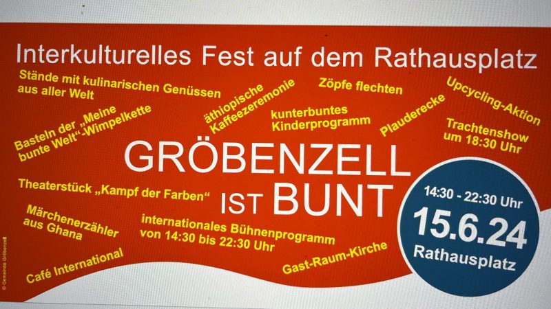 Programm von ‚Gröbenzell ist Bunt‘