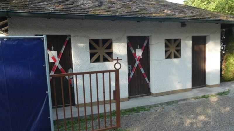 Beginn der Sanierungsmaßnahmen der Aussegnungshalle