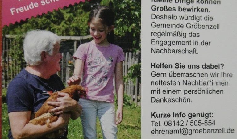 Ihr habt nette Nachbarn?