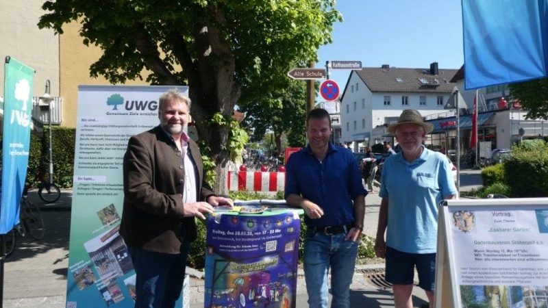 UWG auf dem Gröbenzeller Wochenmarkt