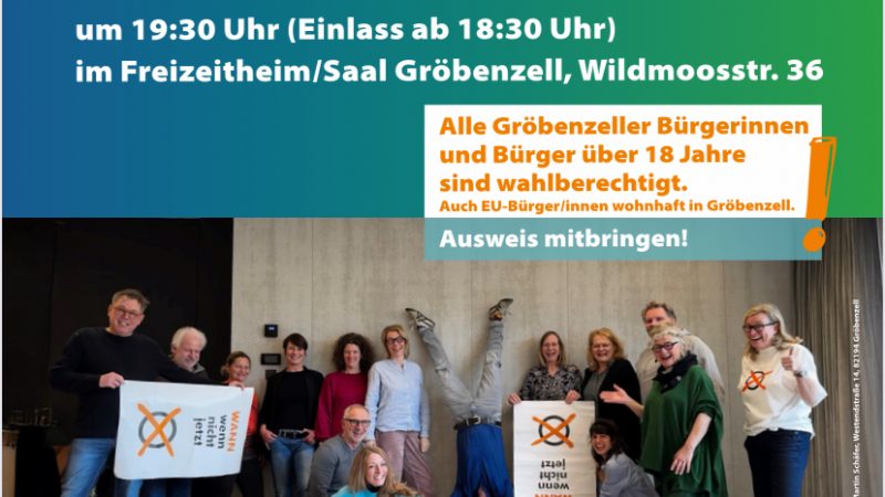 Aufstellungsversammlung der UWG