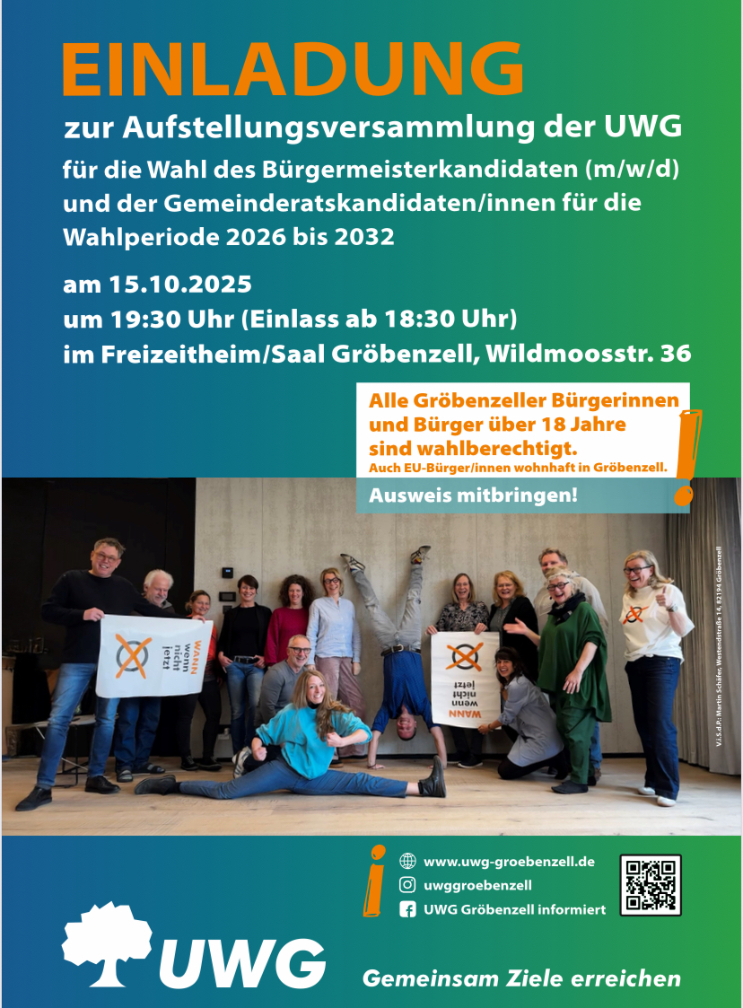 Aufstellungsversammlung der UWG