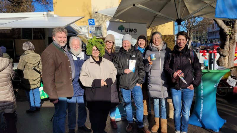 UWG auf dem Wochenmarkt- wir sind für euch da!