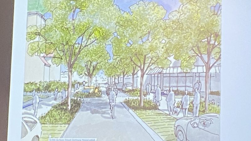 Für alle- die Präsentation der Pläne der Kirchenstraße des Planungsbüro Senner & Breinlinger Ingenieure