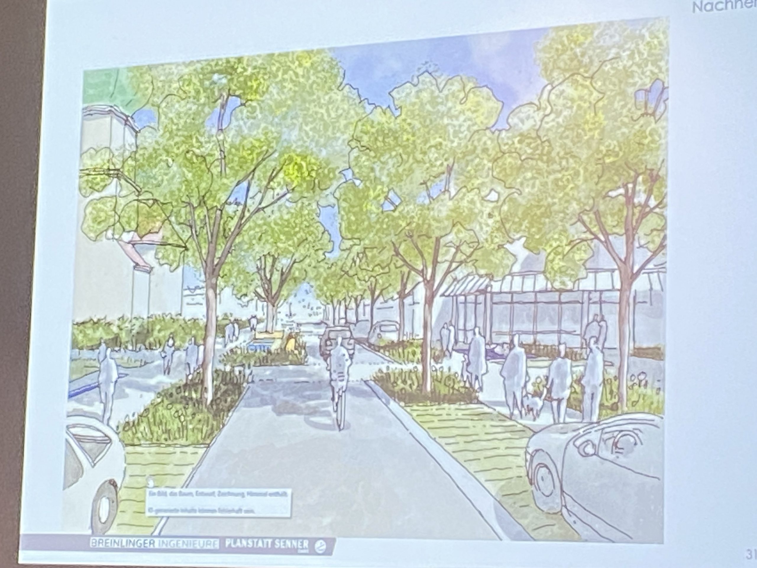 Für alle- die Präsentation der Pläne der Kirchenstraße des Planungsbüro Senner & Breinlinger Ingenieure