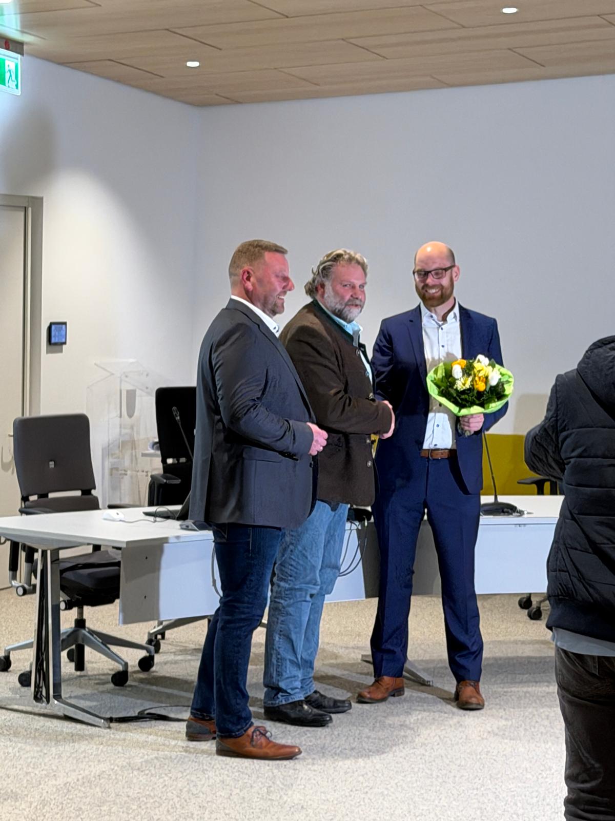 UWG gratuliert unserem neuen Bürgermeister Daniel Holmer